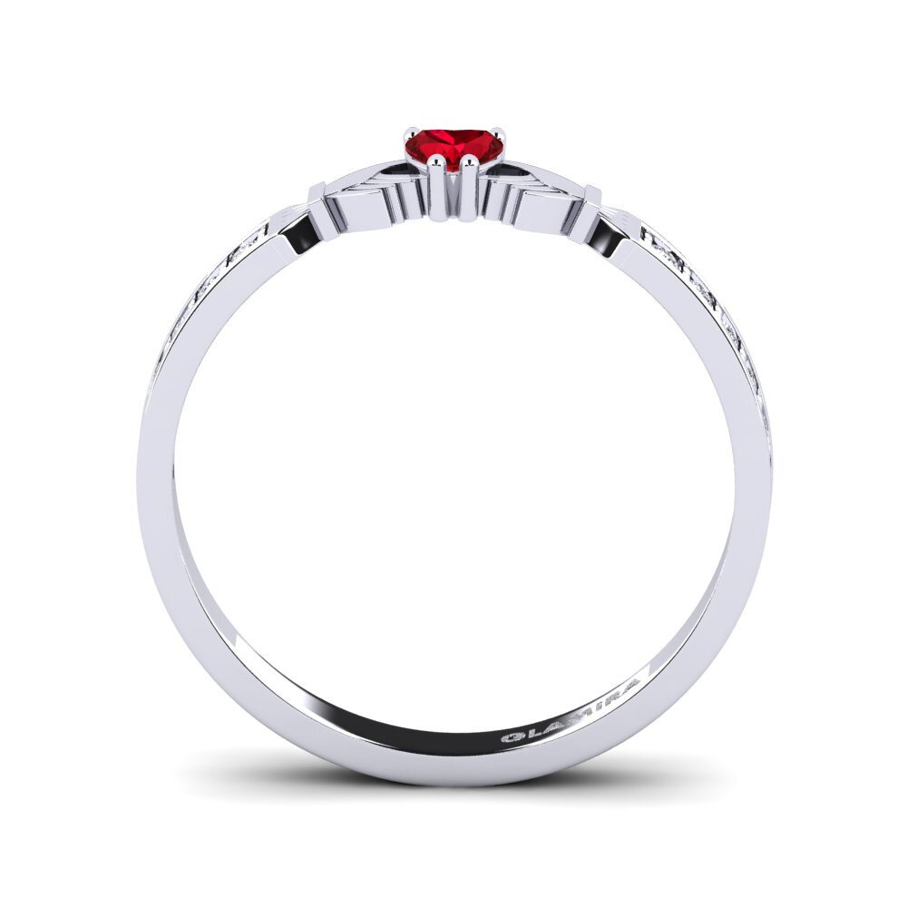 Red Zirconia Ring Hauters