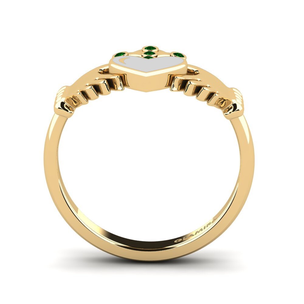 Grüner Zirkonia Ring Hnigeng