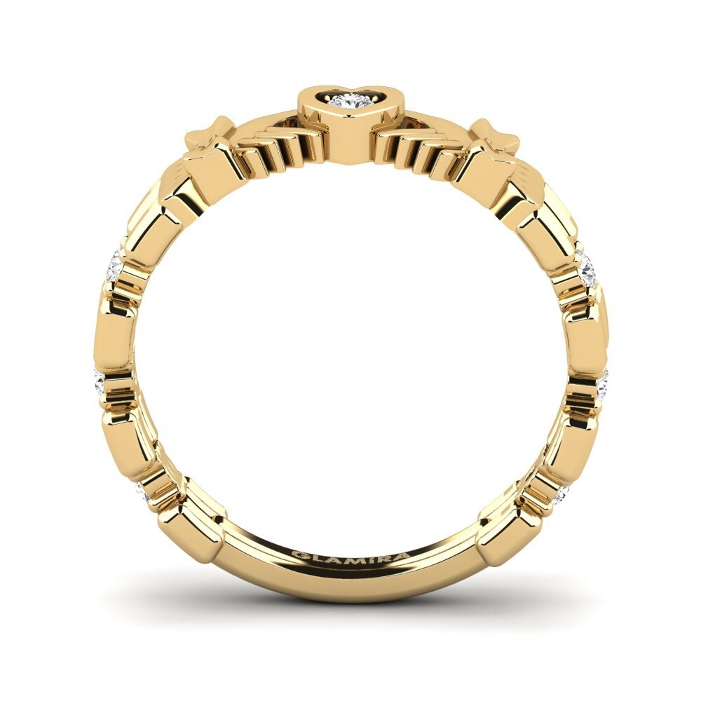 White sapphire Ring Iscin