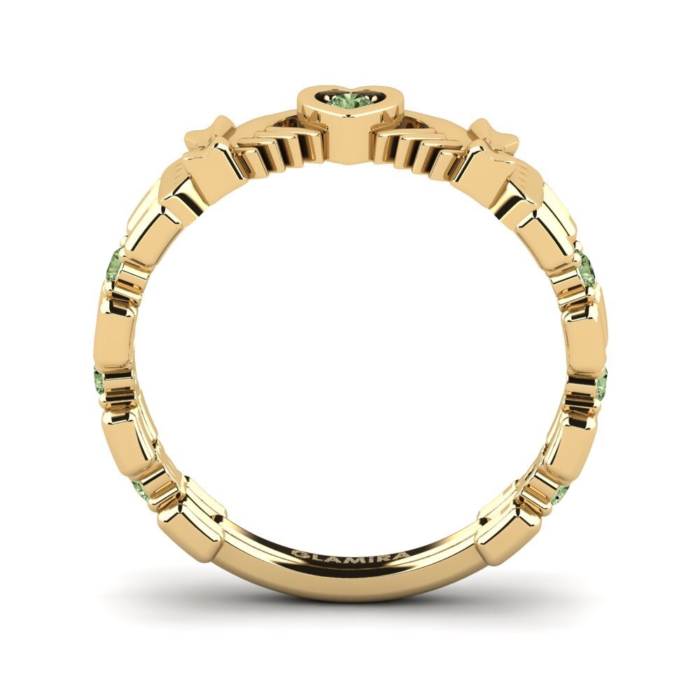 Green Diamond Ring Iscin