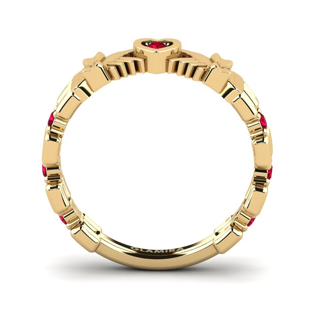 Red Zirconia Ring Iscin
