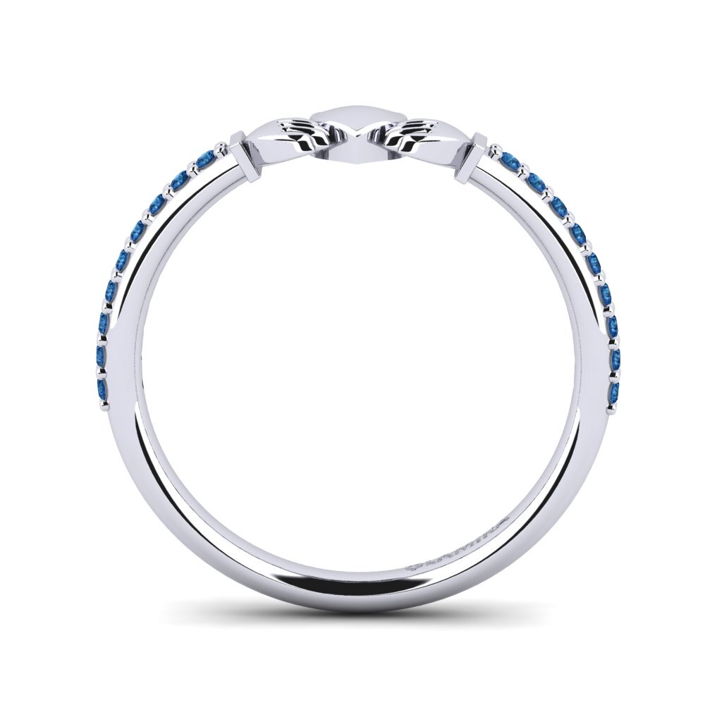 Zircônia azul escuro Anel Klrem