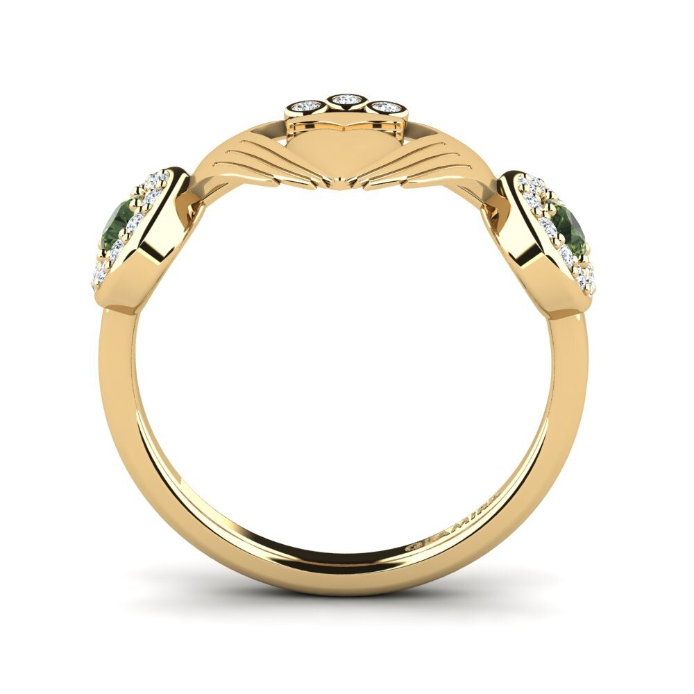 Zafiro Verde Anillo Lsendr