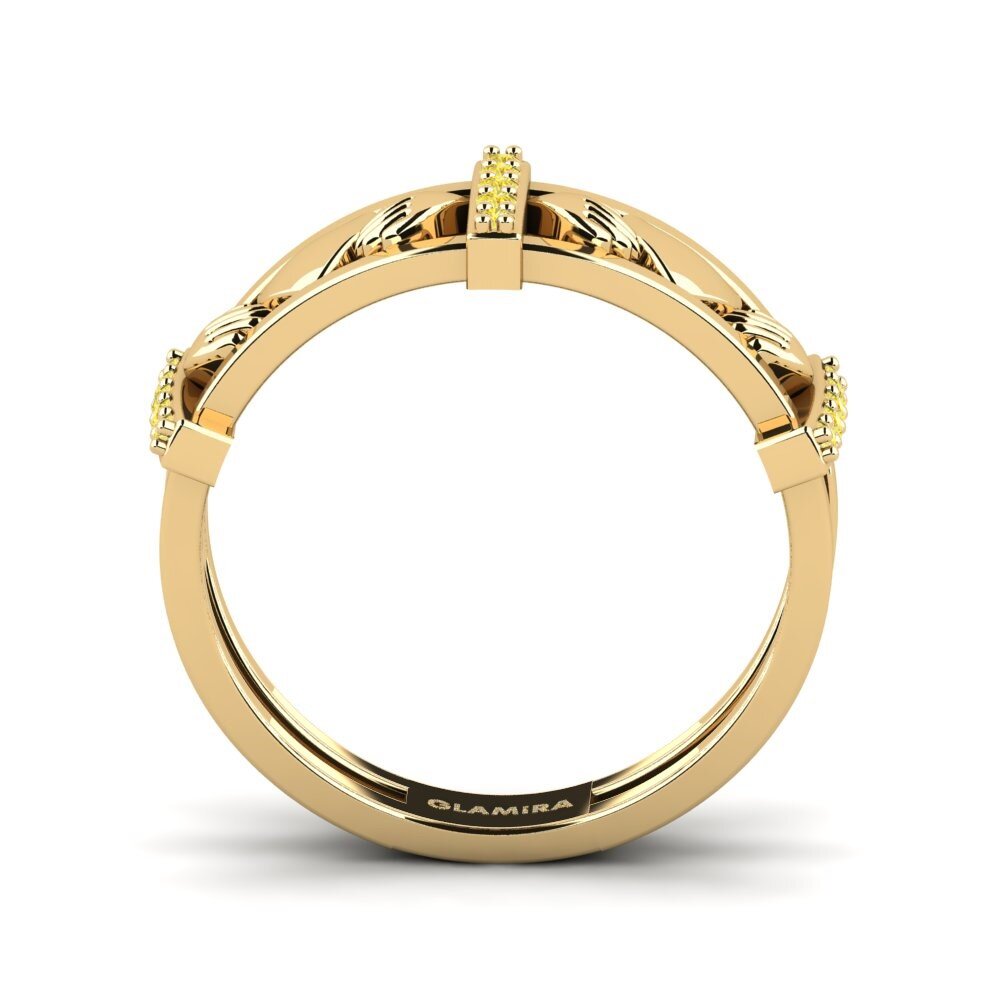 Zafiro amarillo Anillo Marionse