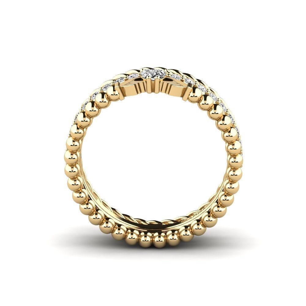 Corazón Moissanita Anillo Mdoder