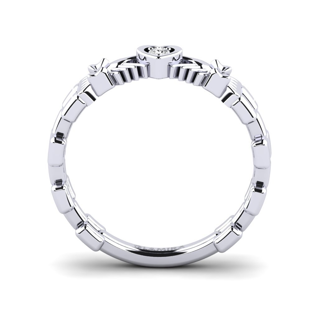 White sapphire Ring Menco