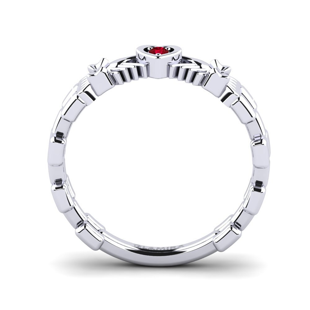 Red Zirconia Ring Menco