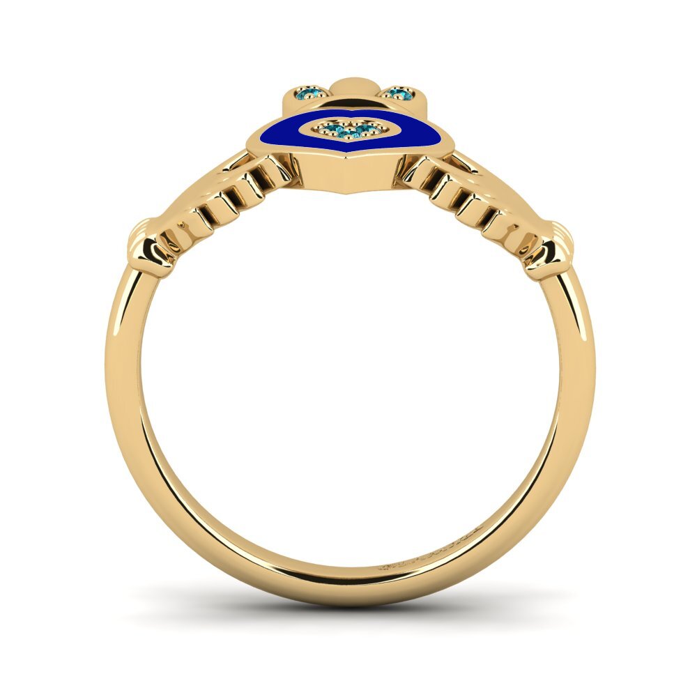 Blauer Diamant Ring Nycalc