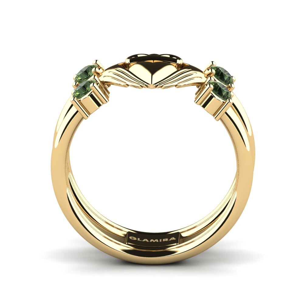 Zafiro Verde Anillo Ontige