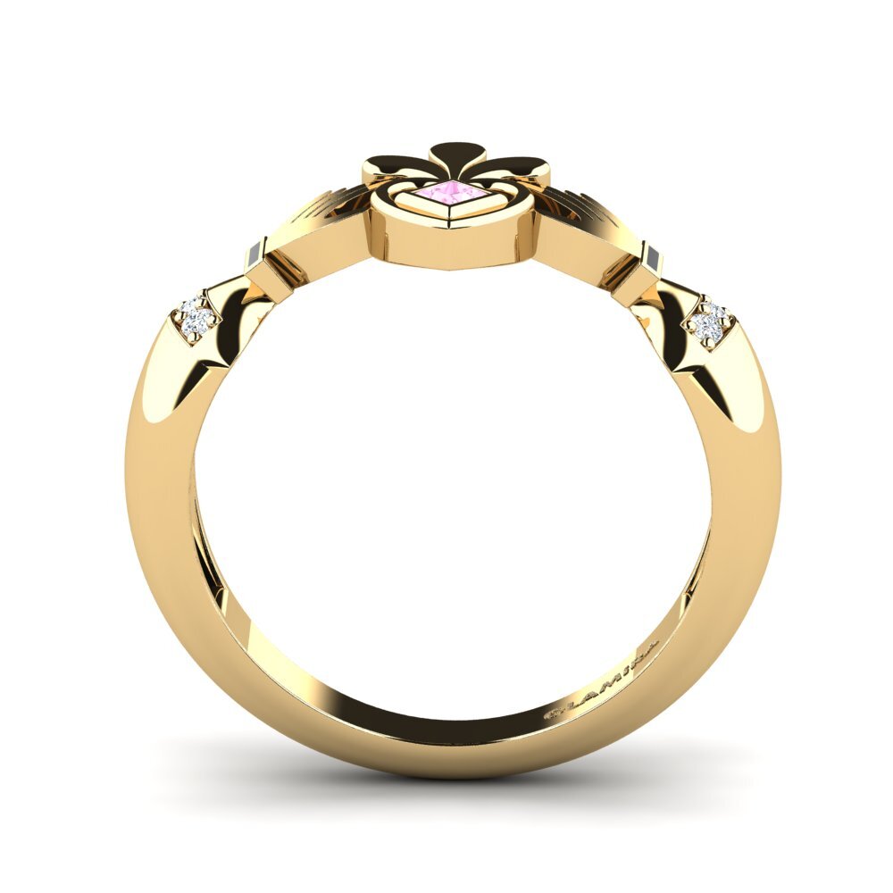 Princesa Zafiro Rosado Anillo Pyreact