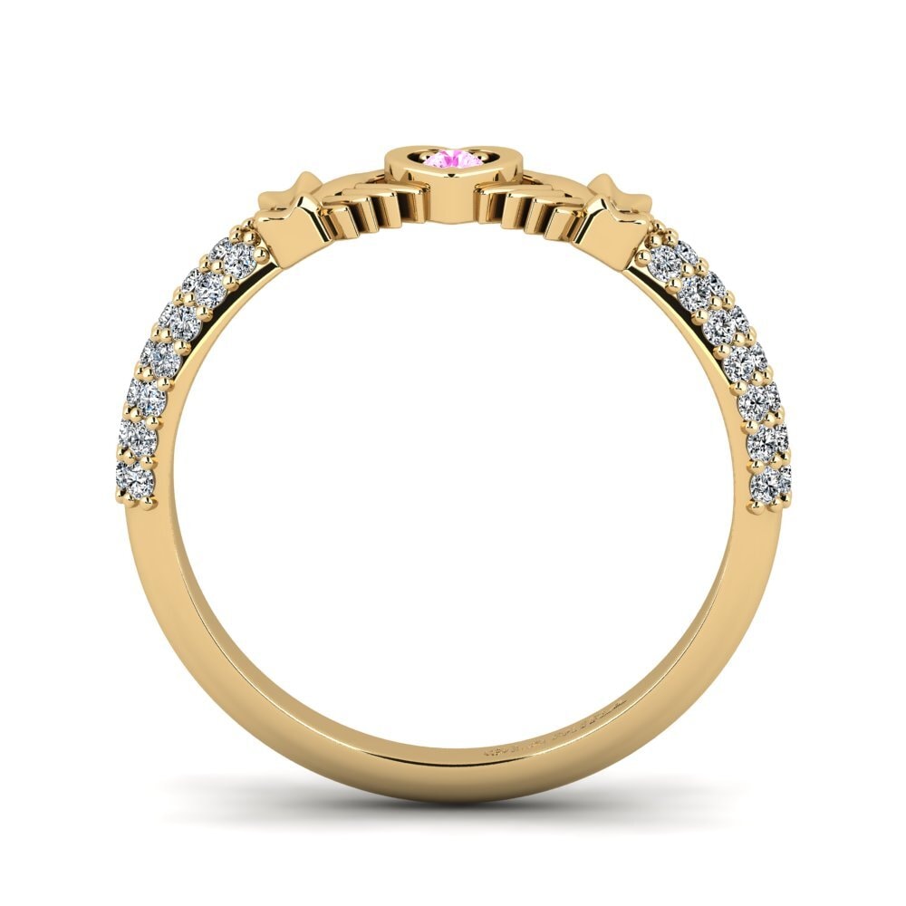 Pink Sapphire Ring Seco