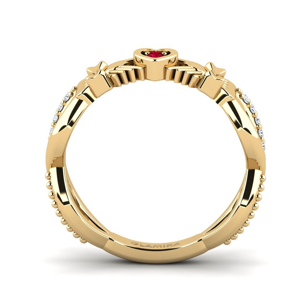 Red Zirconia Ring Tockli