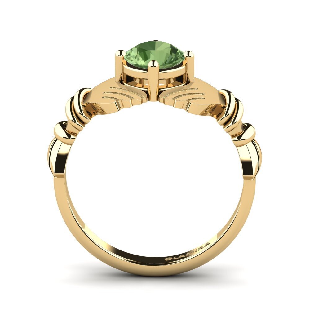 Zafiro Verde Anillo Zazo