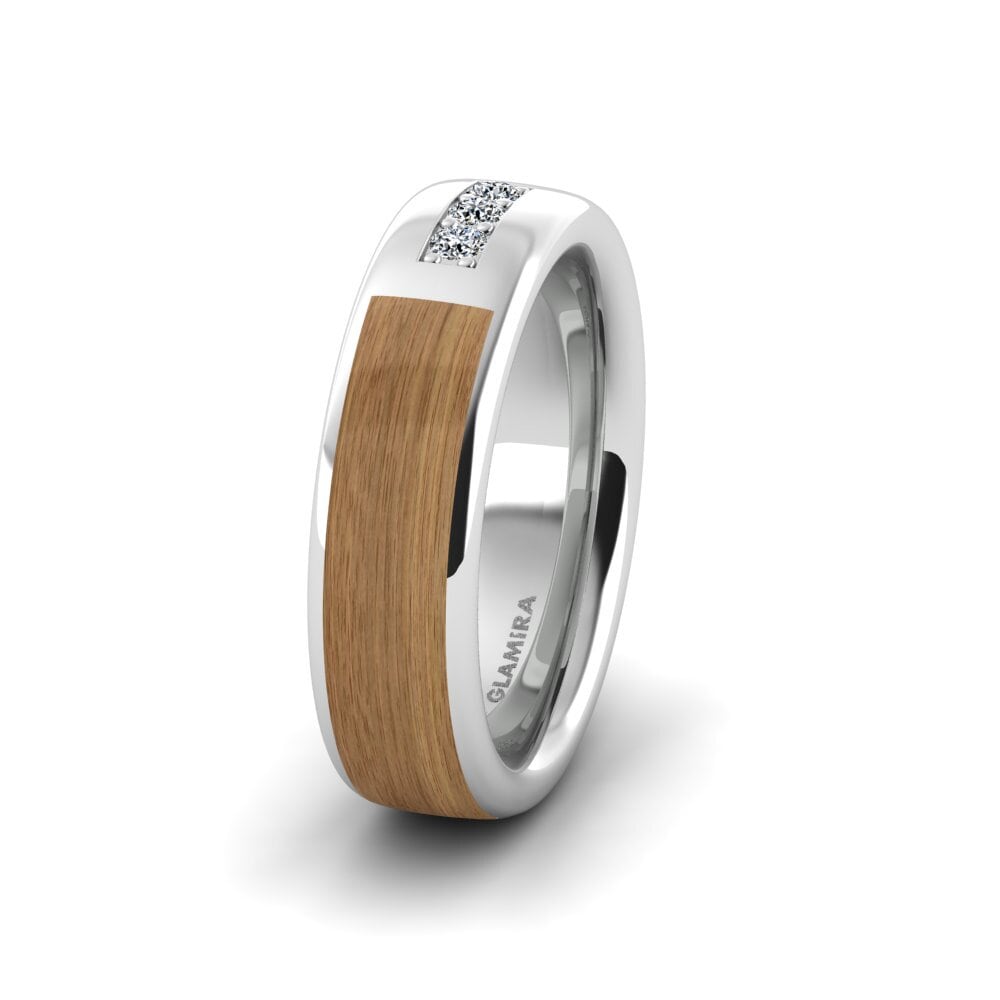 Cincin perkahwinan wanita Pretty Wequ 6.0 mm