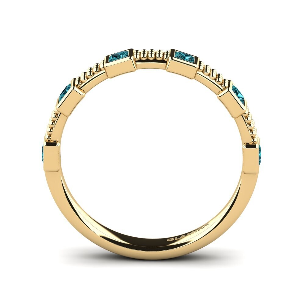 Blauer Diamant Stapelbarer Ring Billeta - B