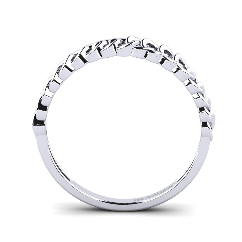 950 Palladium Stackable Ring Bogd - B