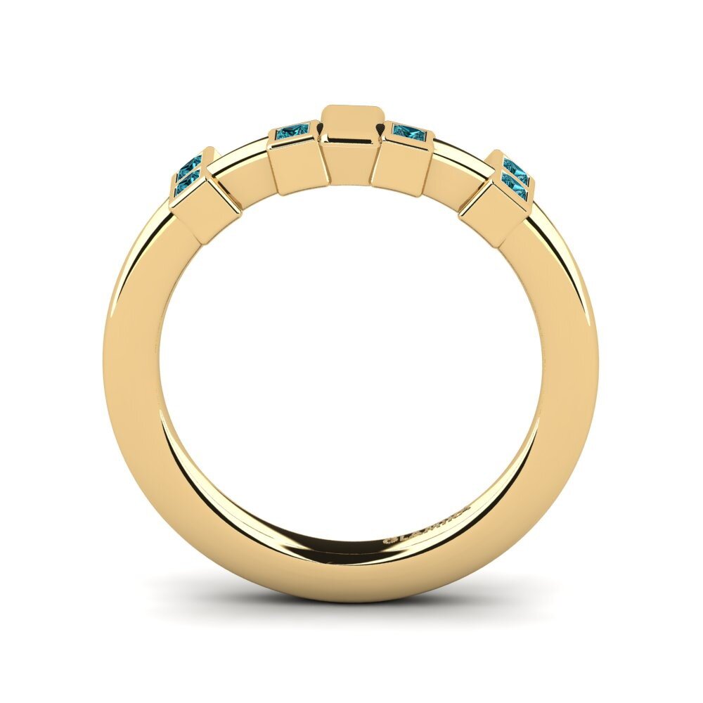 Blauer Diamant Stapelbarer Ring Busea - B