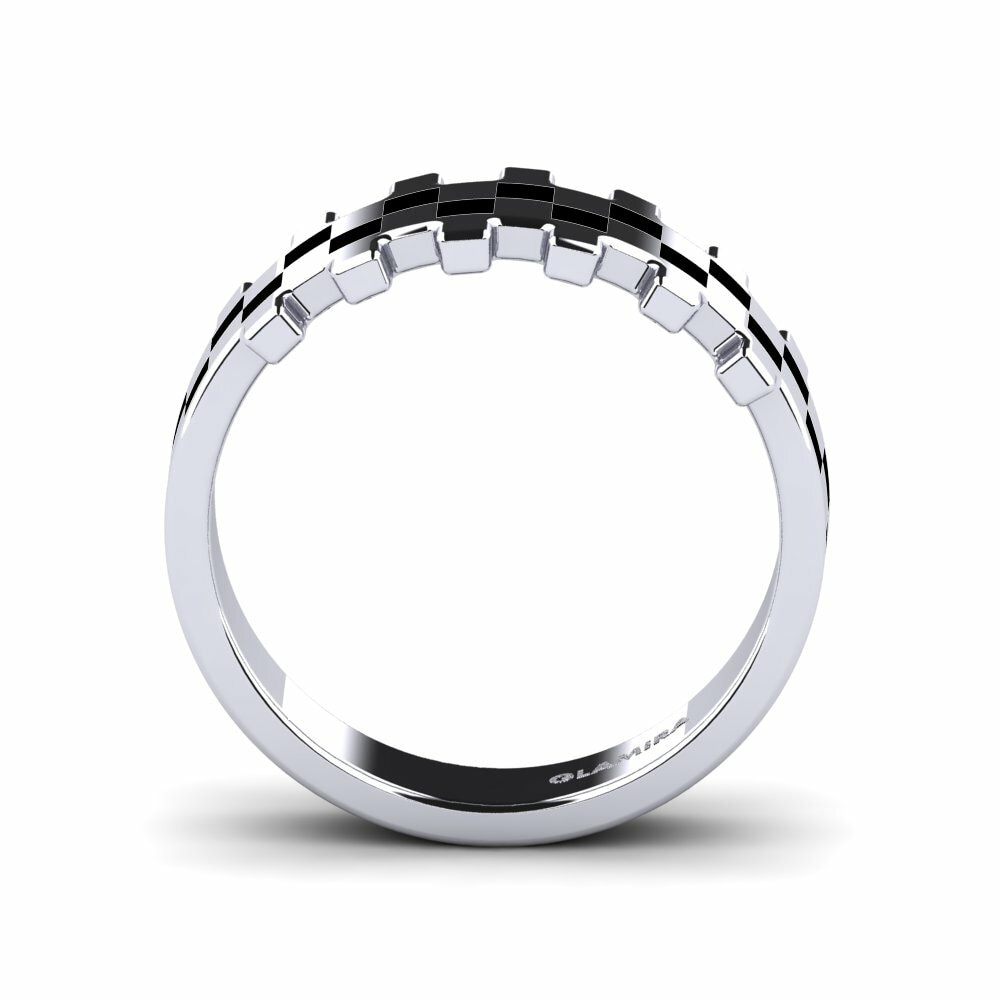 18k White Gold Stackable Ring Eahto - A