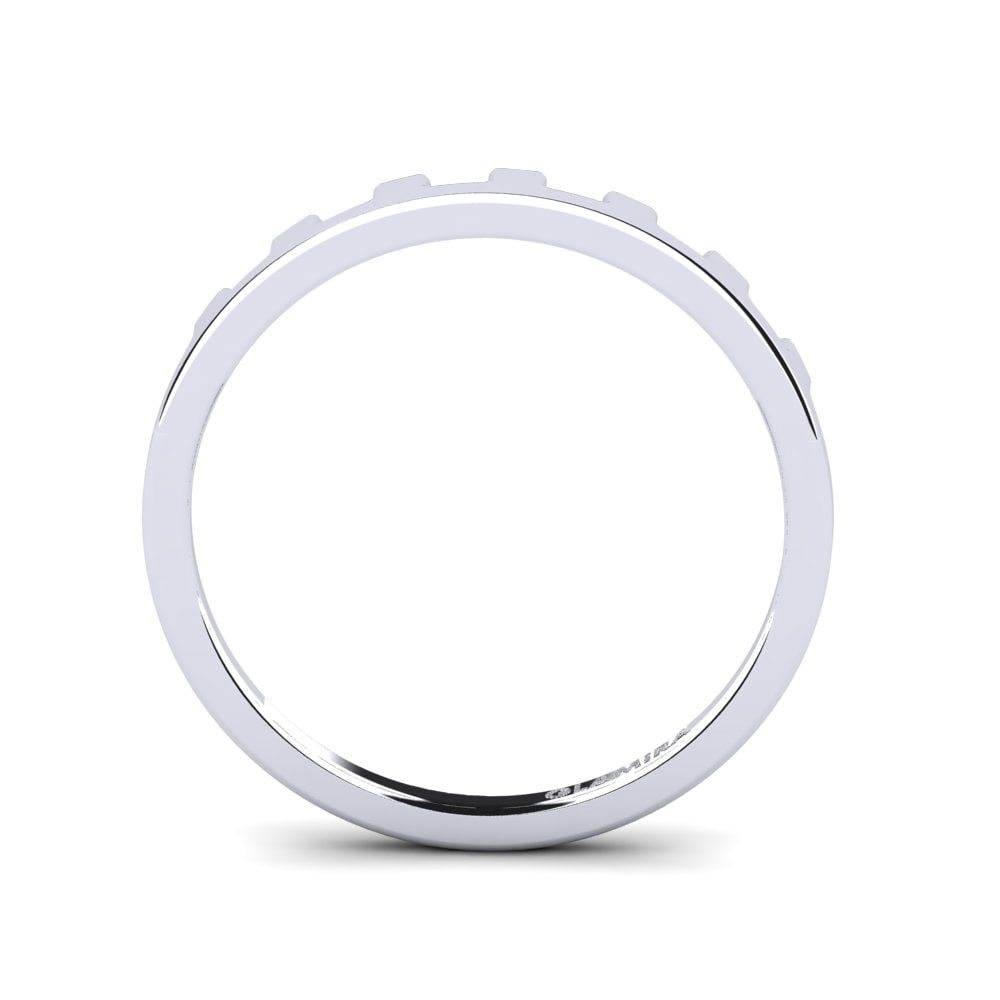 18k White Gold Stackable Ring Eahto - C