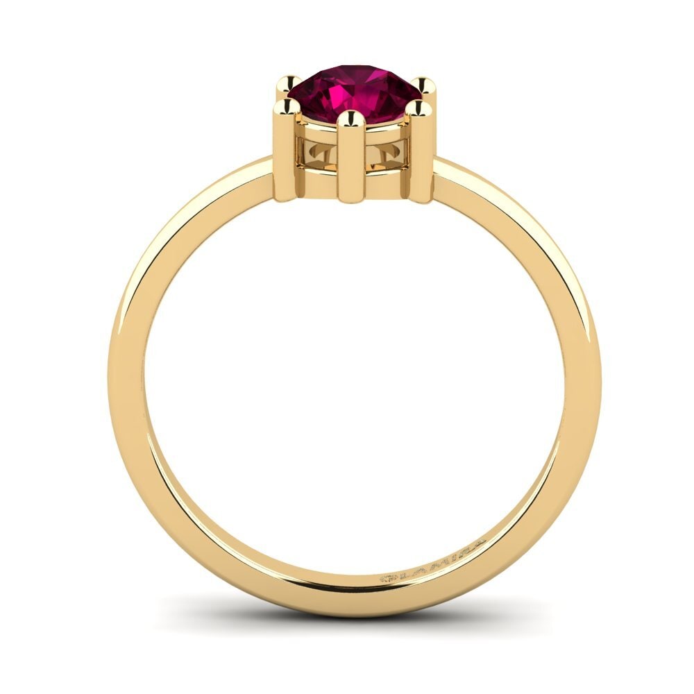 Rhodolite Garnet Stackable Ring Equa - A