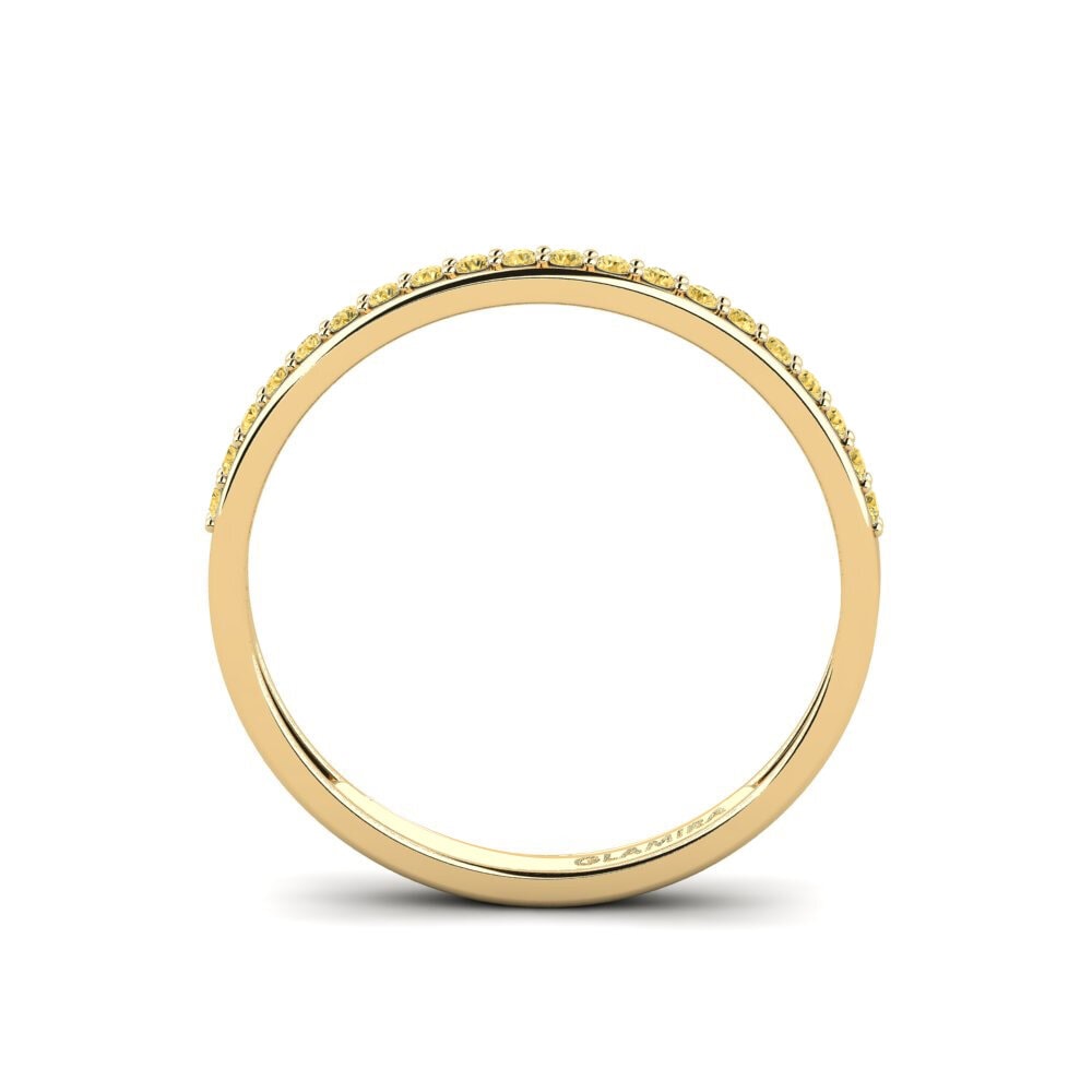Diamante Amarillo Anillo Fendr - B