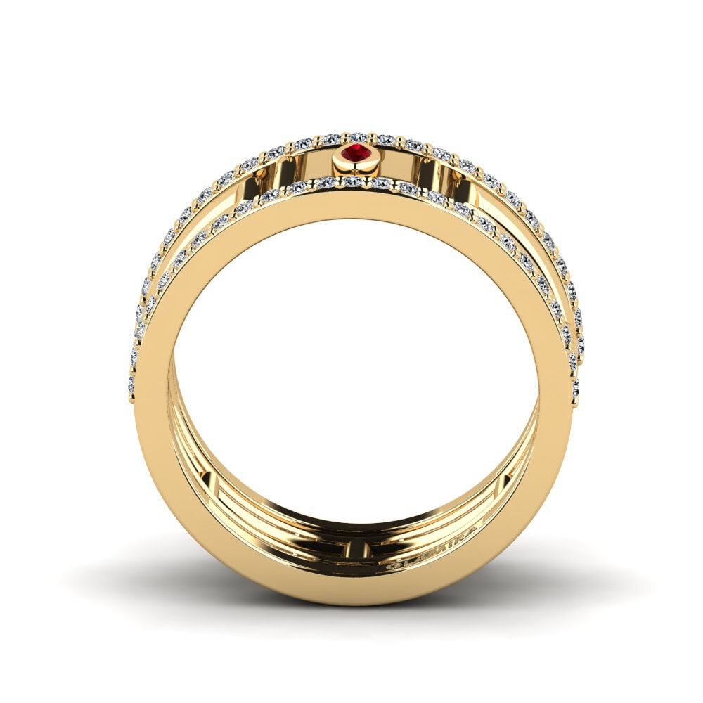 Circonita Roja Anillo Fiev Set