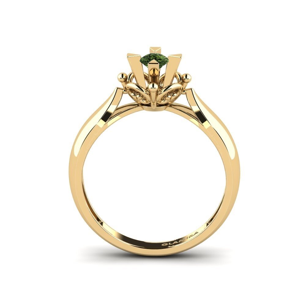 Green Sapphire Stackable Ring Gobs - A