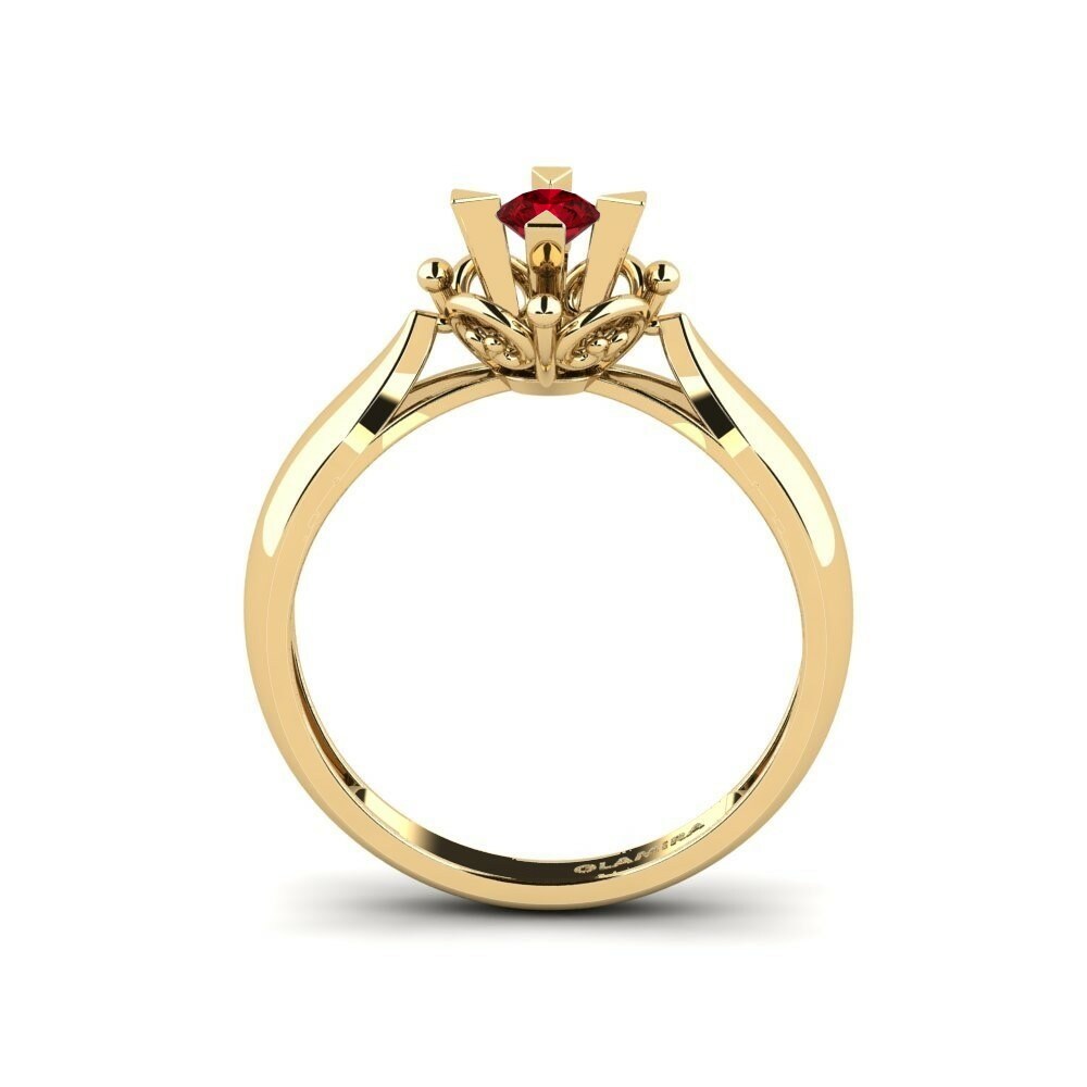 anello impilabile Gobs - A Swarovski Rosso
