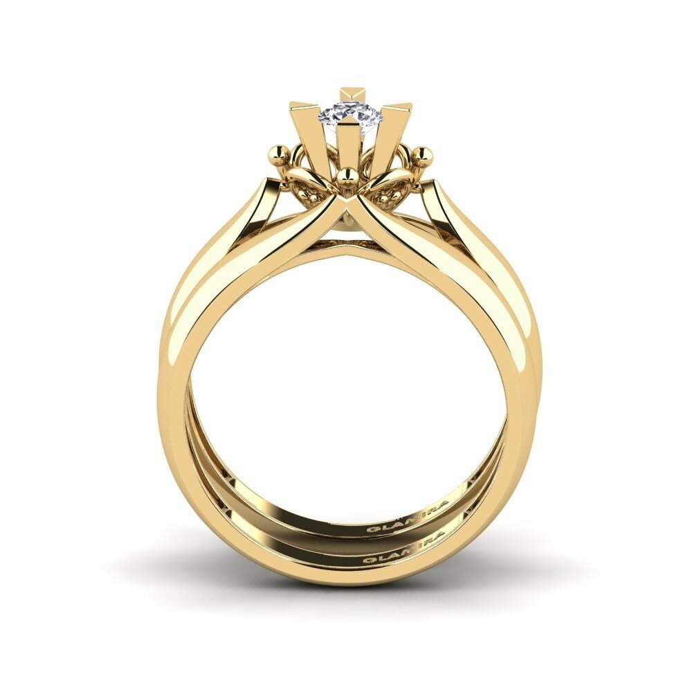 Diamond Stackable Ring Gobs Set