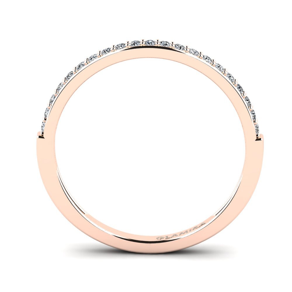 14K Rood Goud Zirkoon Ringen Grede - B