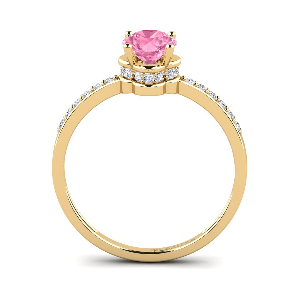 Pink Sapphire Engagement Ring Htingi - A