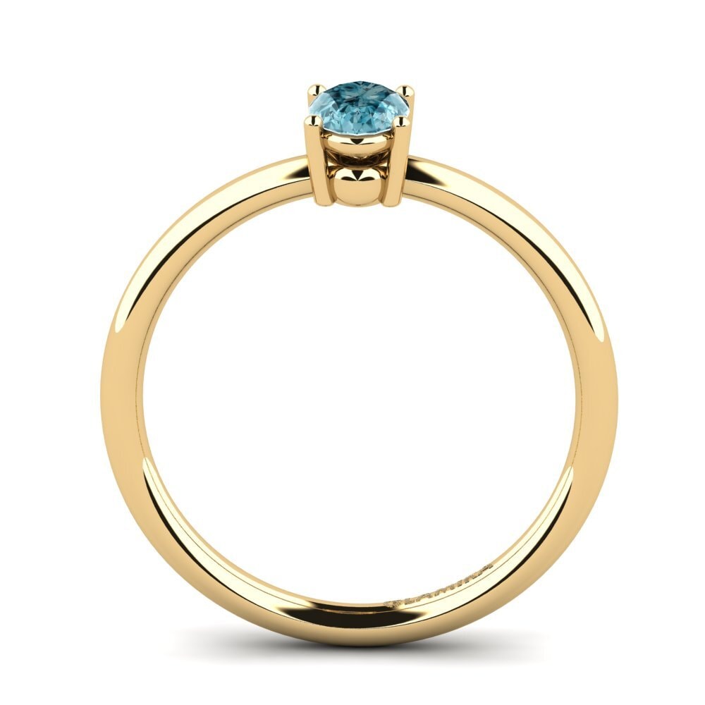 Blue Zircon Stackable Ring Jofor - B