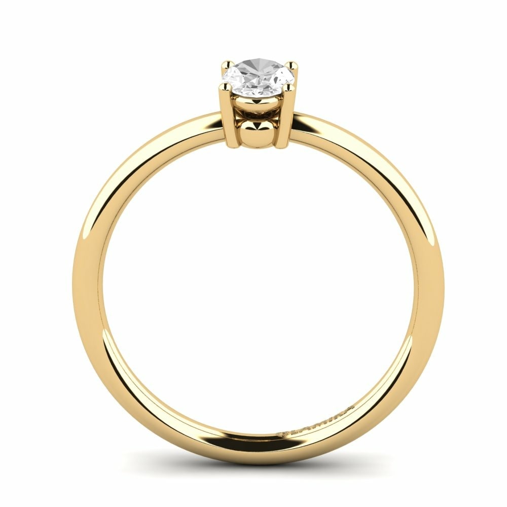 White sapphire Stackable Ring Jofor - B