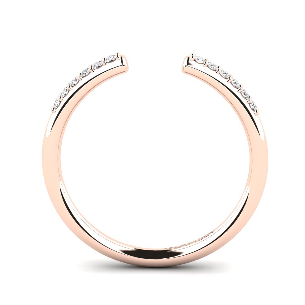 White sapphire Stackable Ring Jofor - C