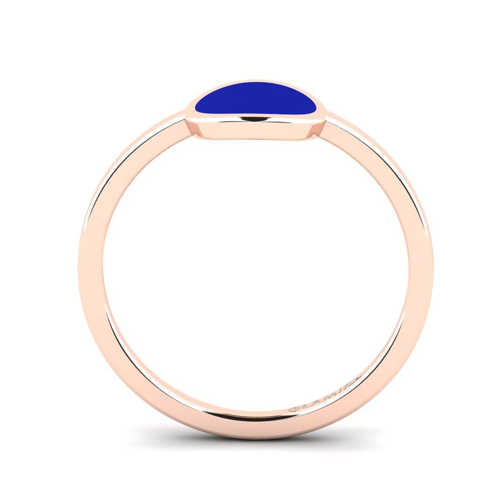 14ct Rose Gold Stackable Ring Middo - A