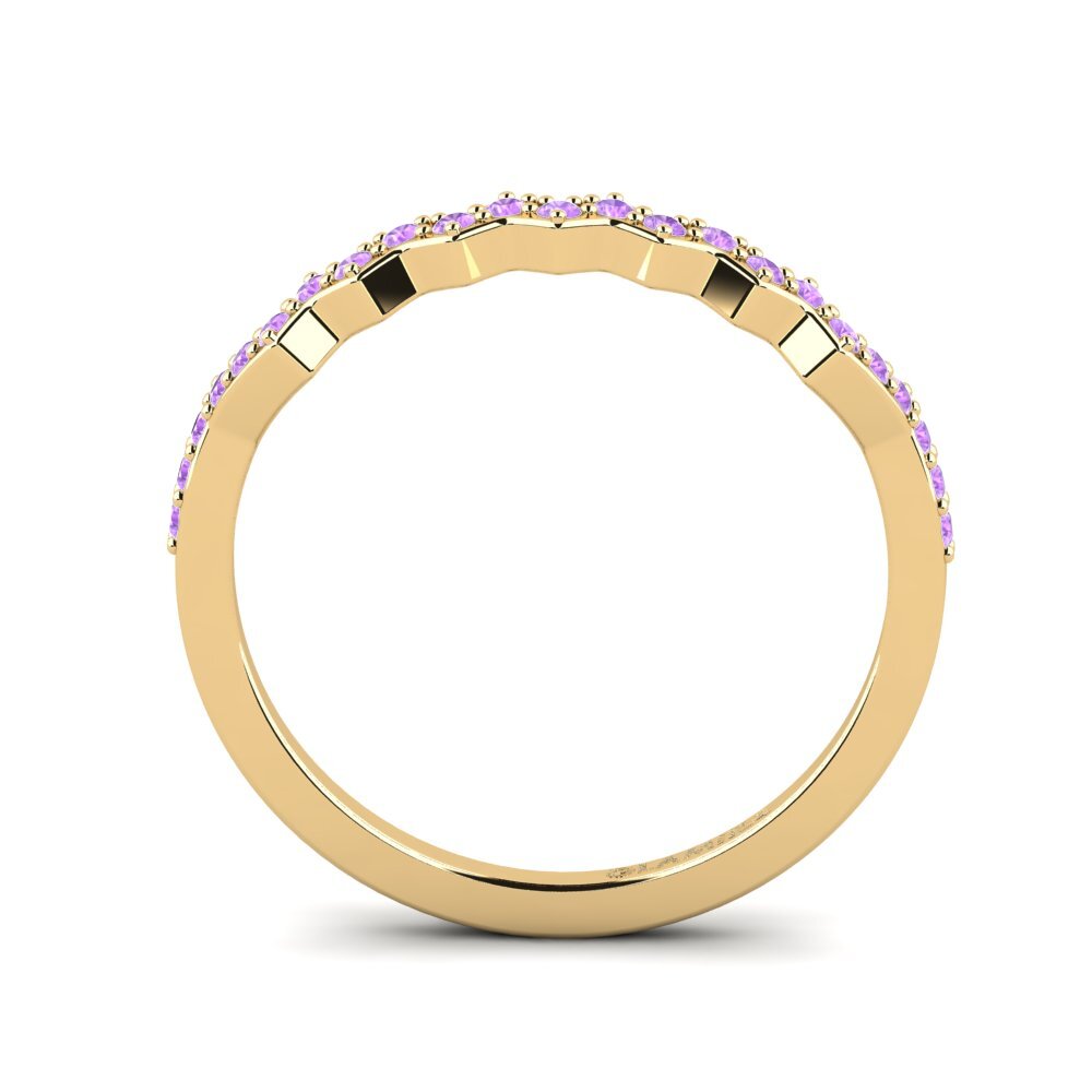 Amethyst Stapelbarer Ring Misc - B