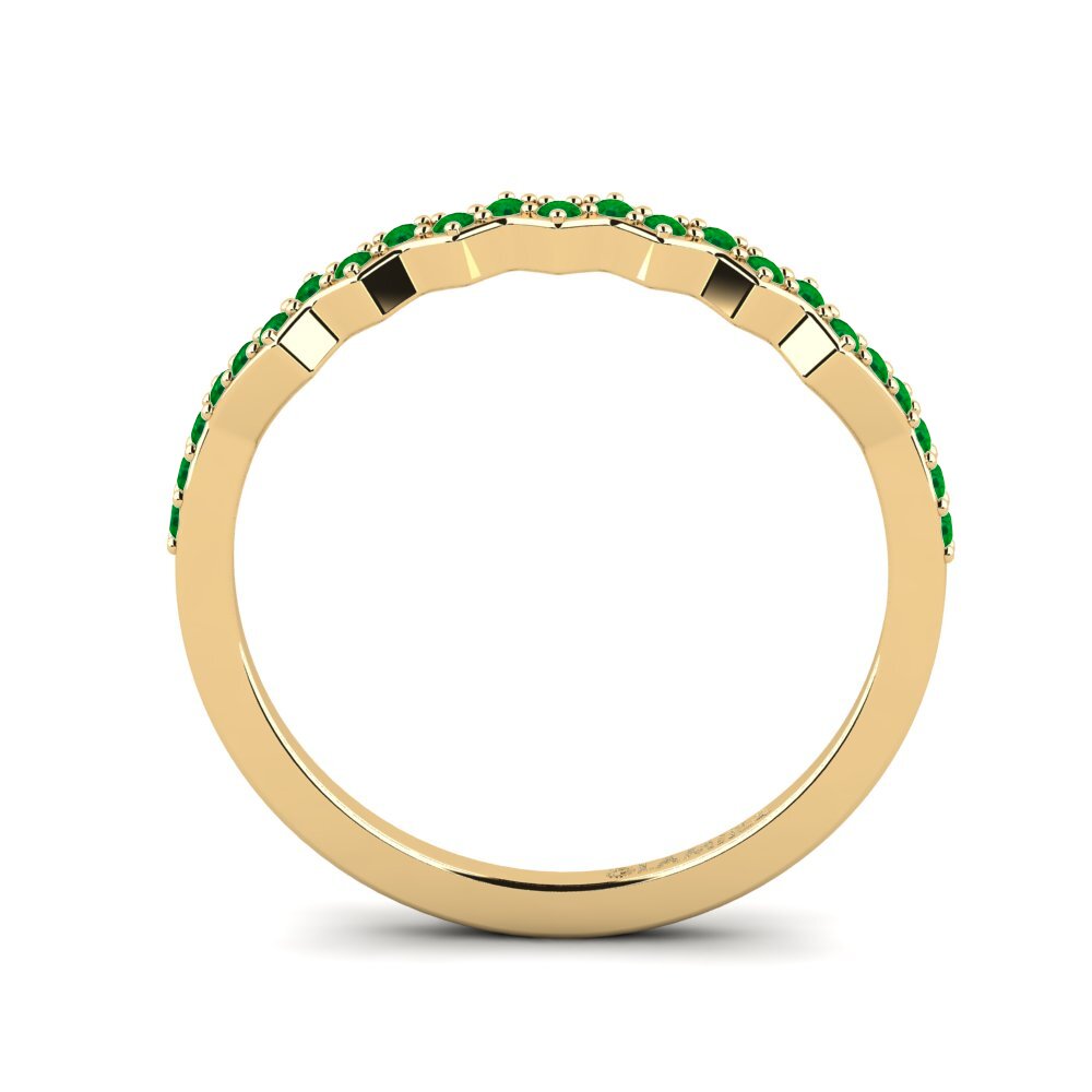 Emerald Stackable Ring Misc - B