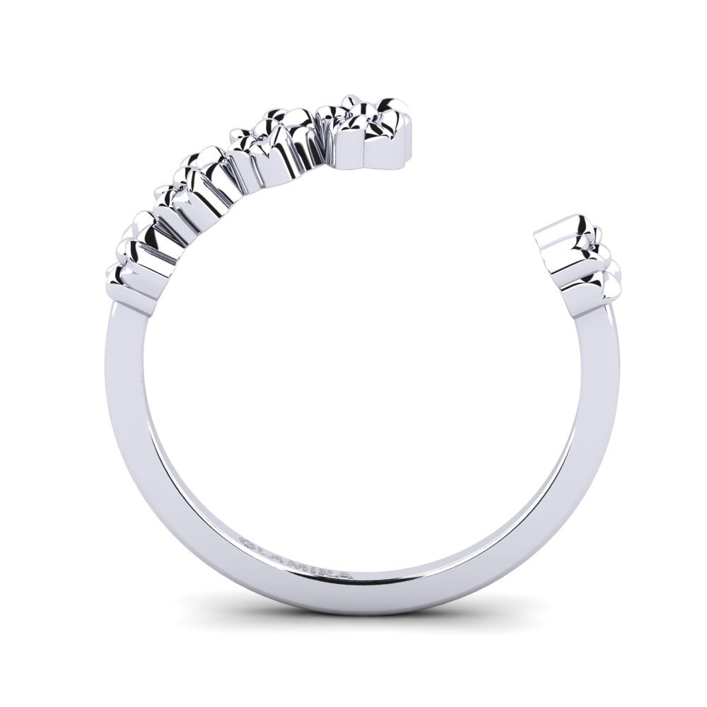 950 Platinum Stackable Ring Morsen - B