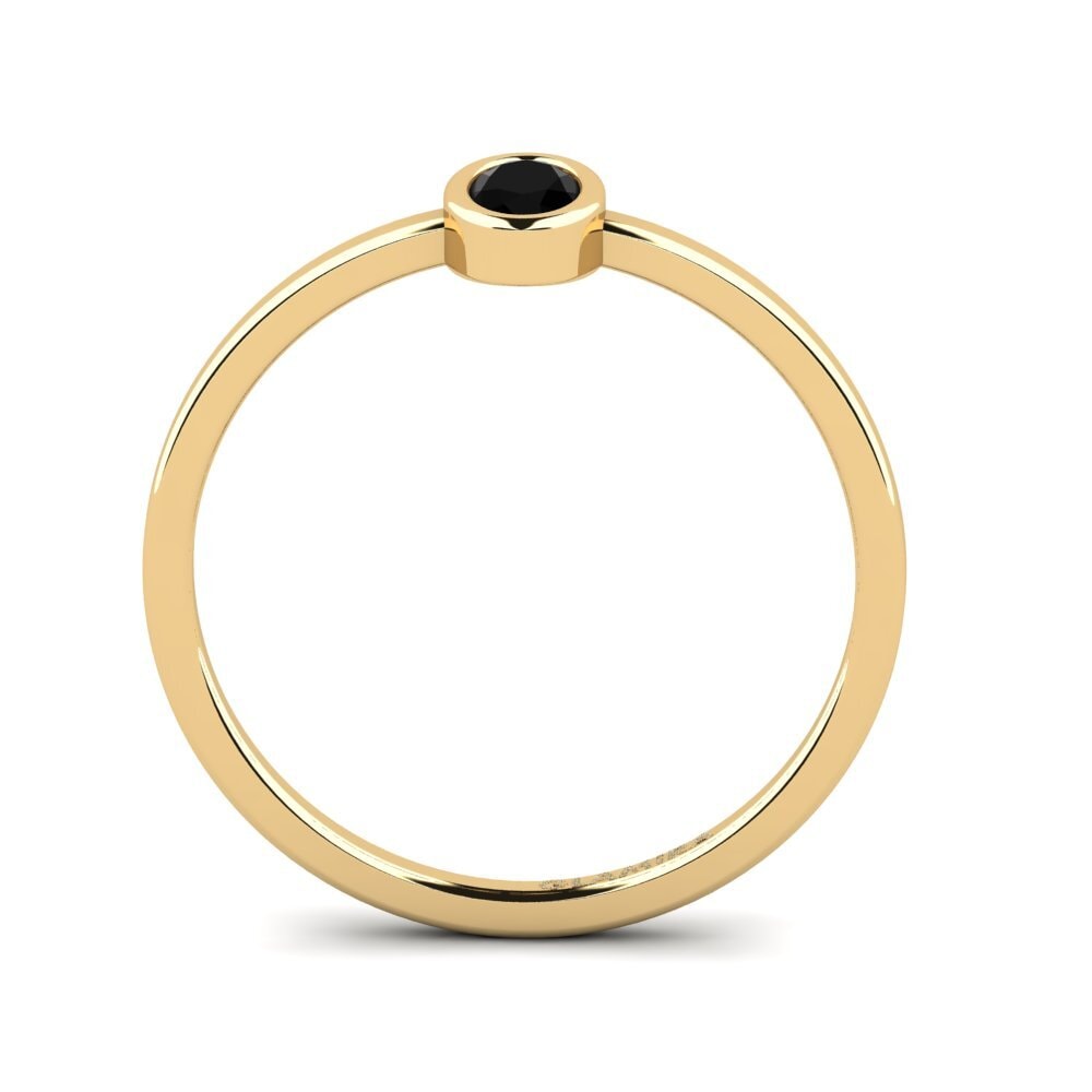 Black Diamond Engagement Ring Niliev - A