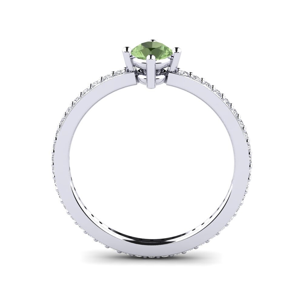 Green Sapphire Stackable Ring Nurath - A