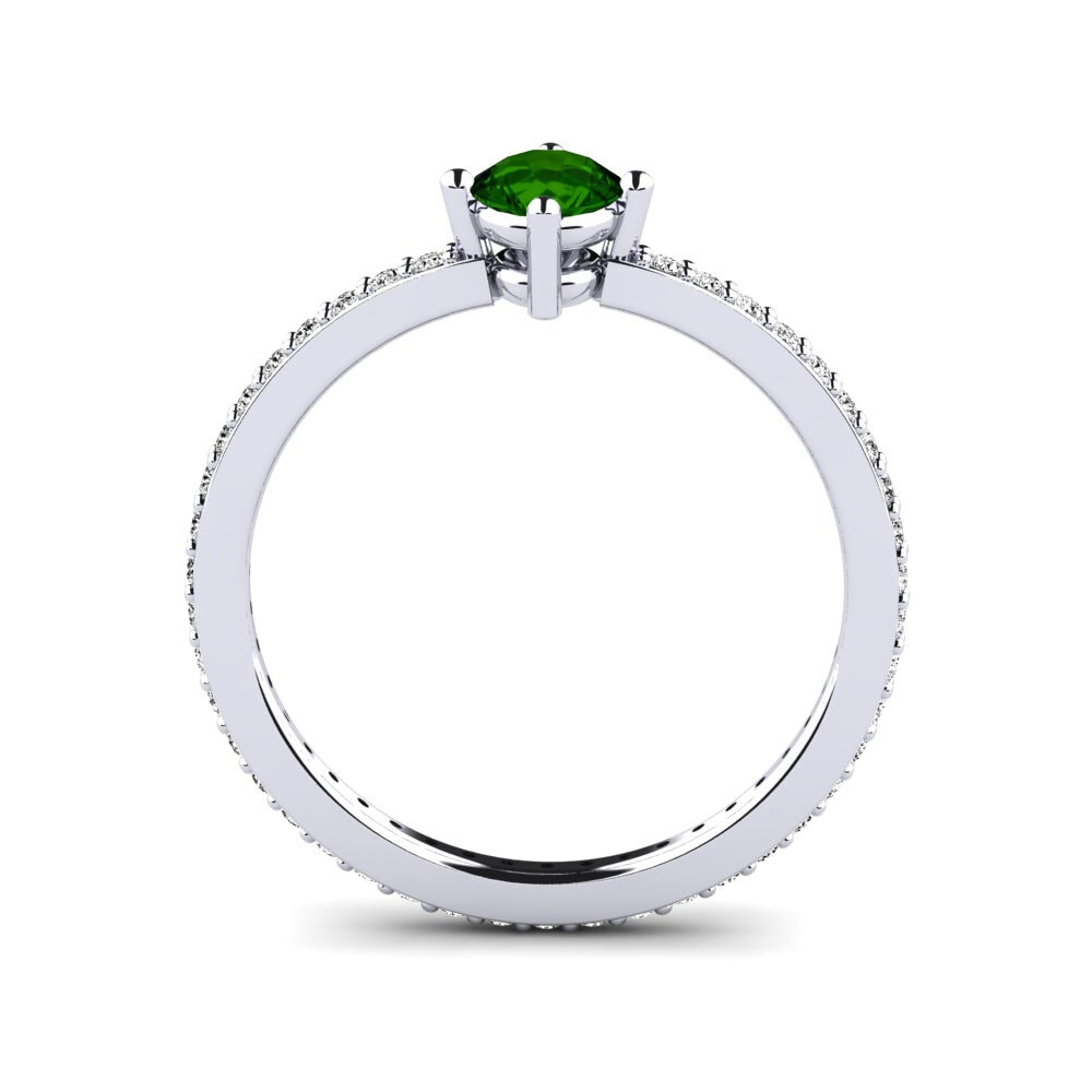 Grüner Turmalin Stapelbarer Ring Nurath - A