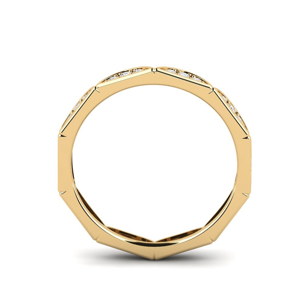 White sapphire Stackable Ring Nurath - B