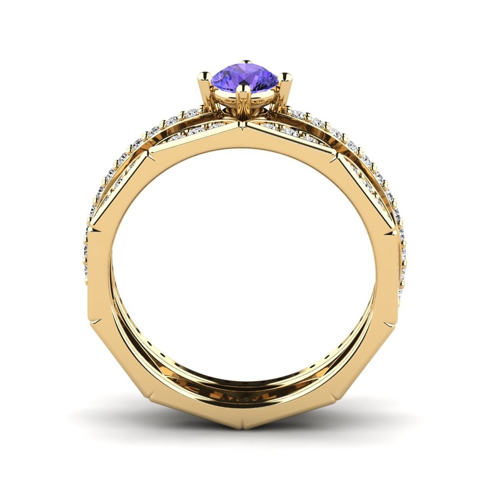 Tanzanite Anel Empilhável Nurath Set