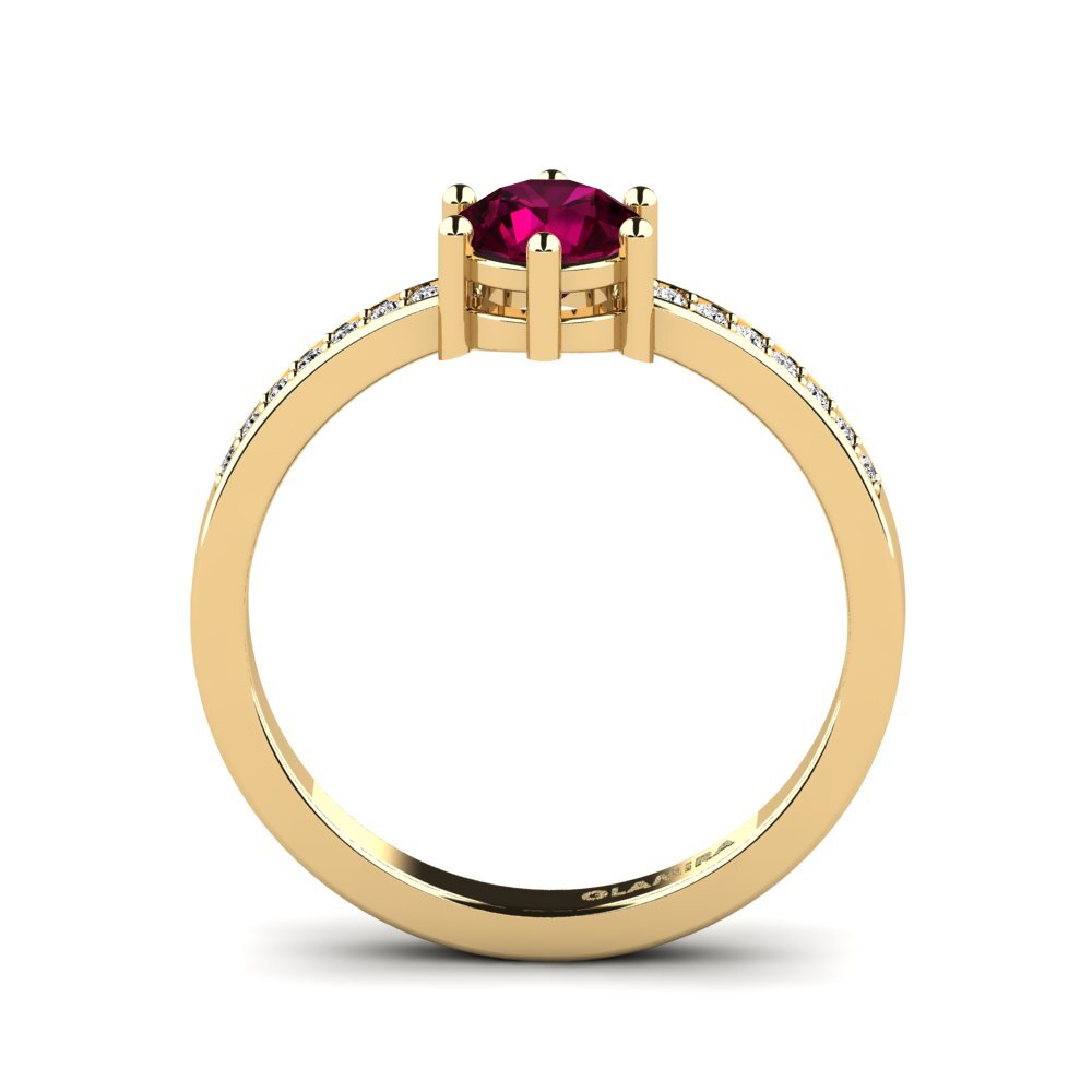 Rhodolite Garnet Stackable Ring Ofre - A