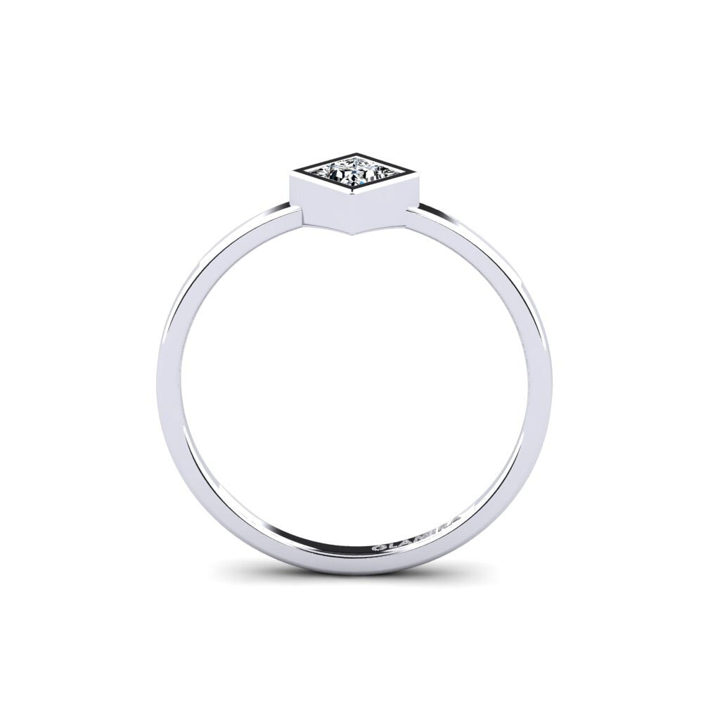 Zirconia Engagement Ring Polloc - A