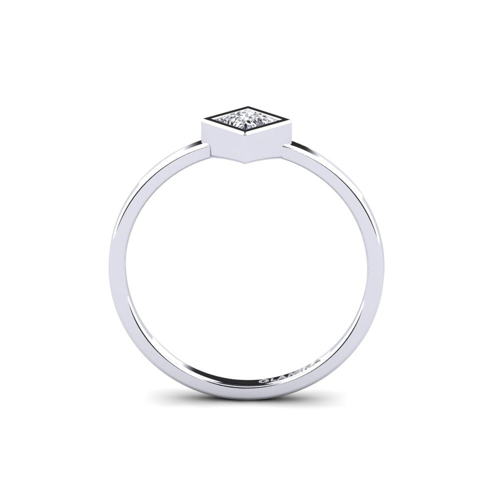 Diamante cultivado en laboratorio Anillo de compromiso Polloc - A