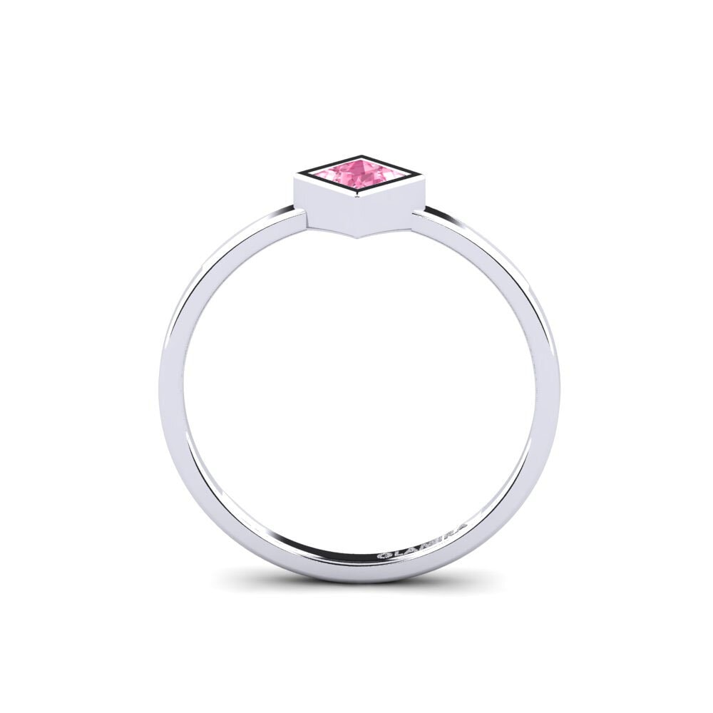 Pink Sapphire Engagement Ring Polloc - A