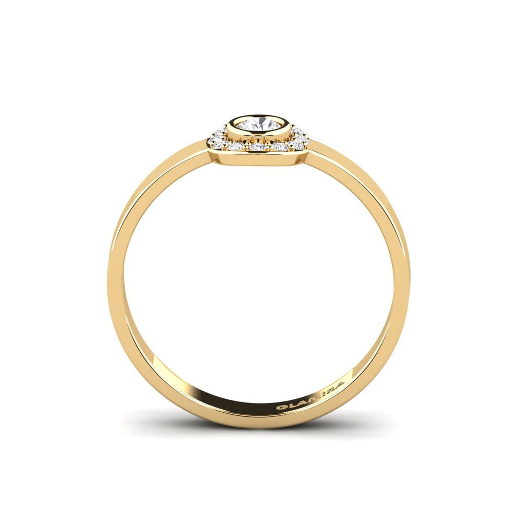 White sapphire Stackable Ring Siorgr - A