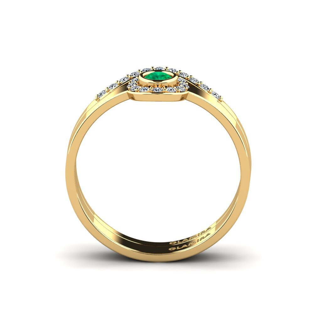 Esmeralda Anillo apilable Siorgr Set