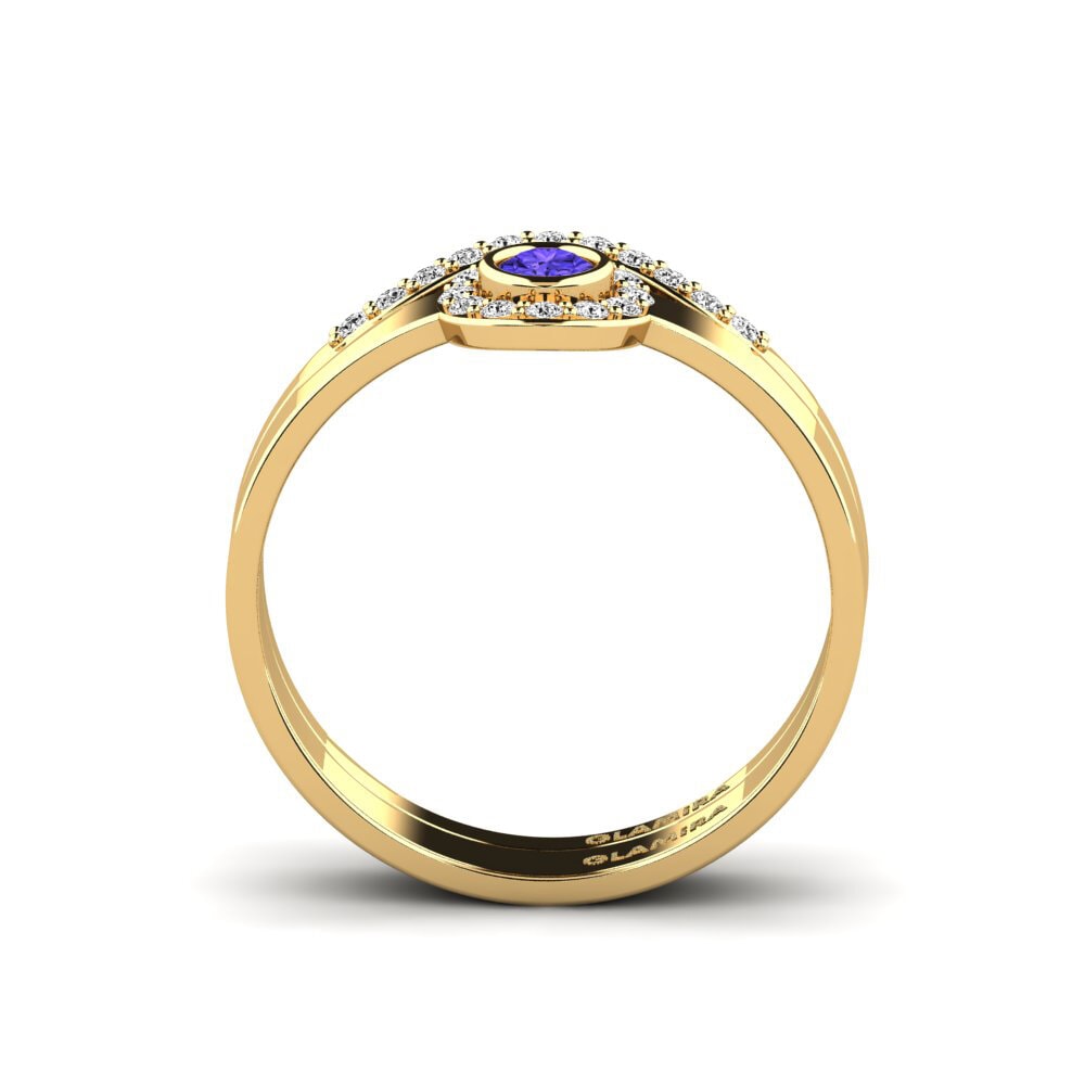 Tanzanite Anel Empilhável Siorgr Set